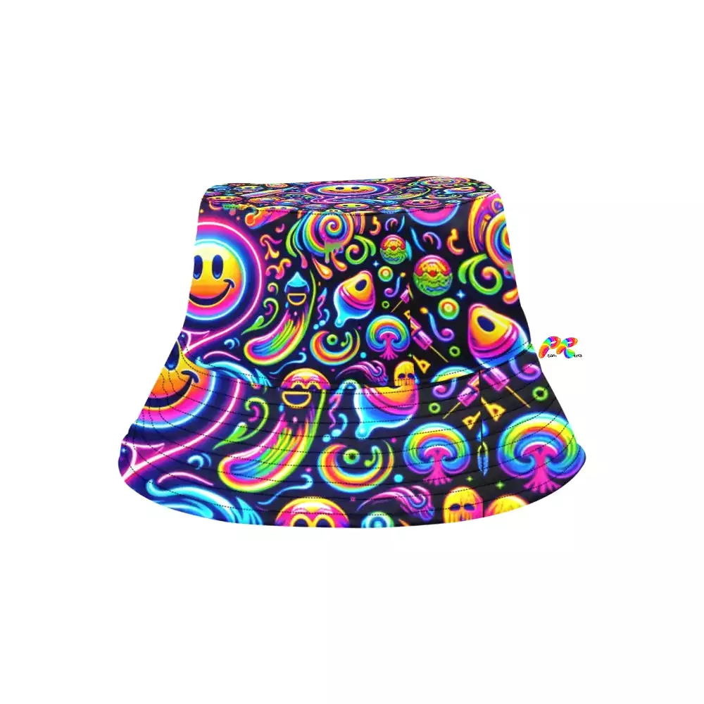 Neon Bliss Unisex Rave Bucket Hat