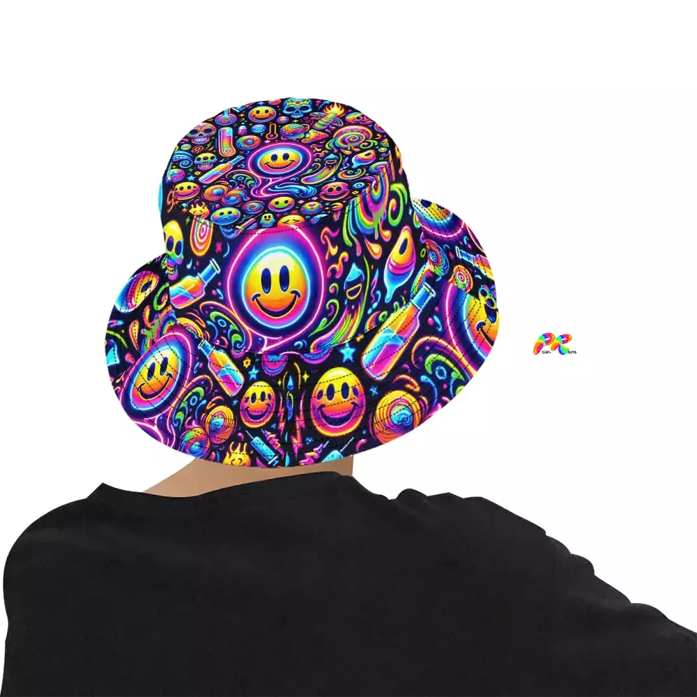 Neon Bliss Unisex Rave Bucket Hat