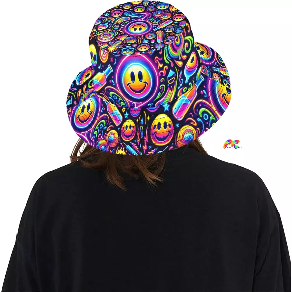 Neon Bliss Unisex Rave Bucket Hat