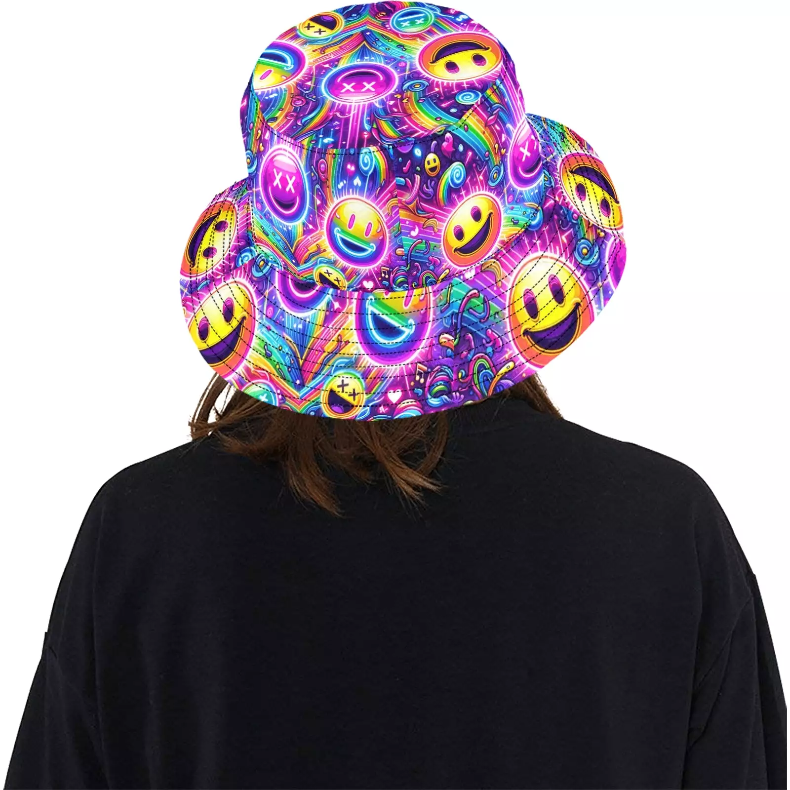 Neon Joy Unisex Rave Bucket Hat