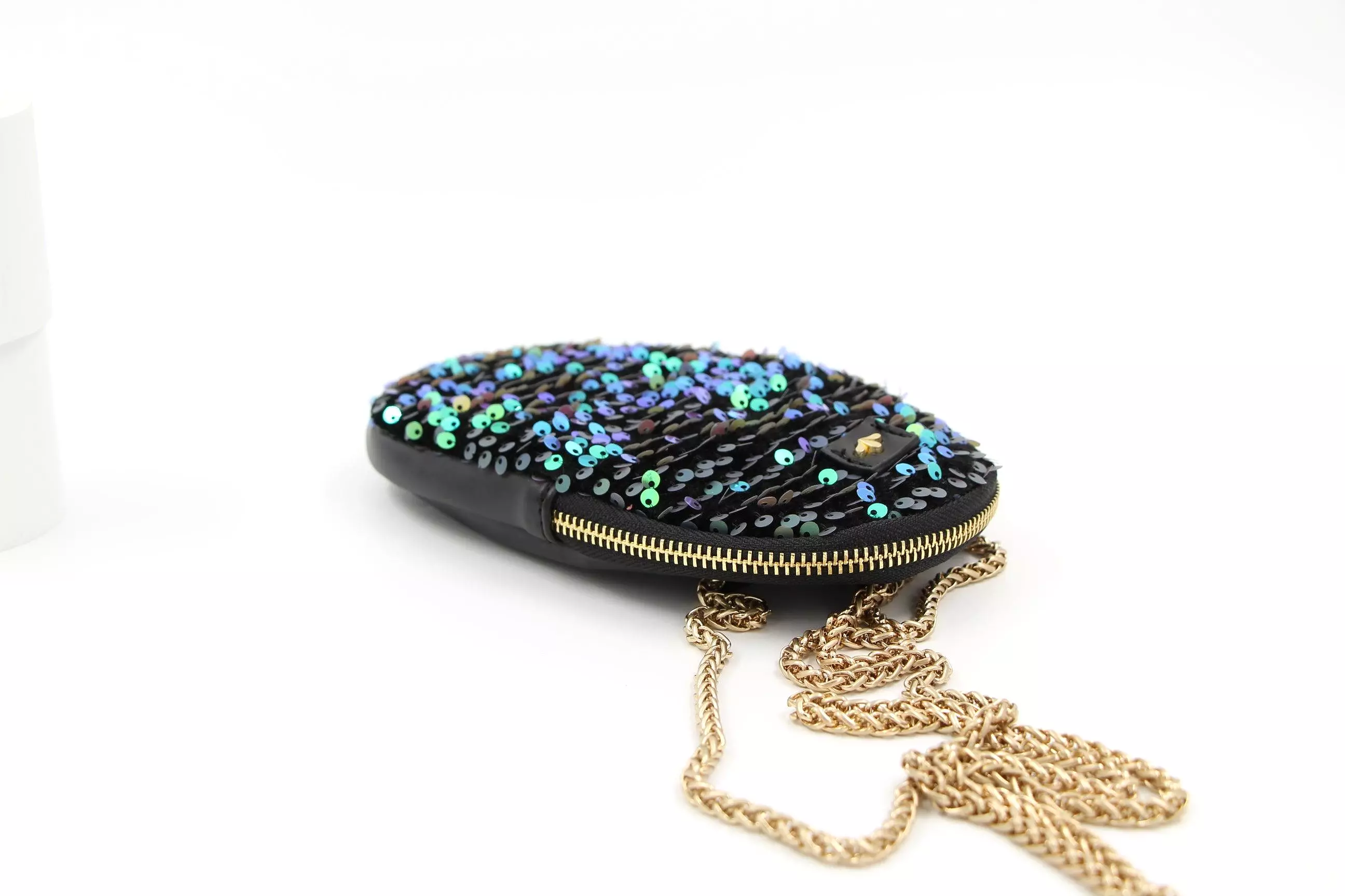 NICA small teal bag with sequins