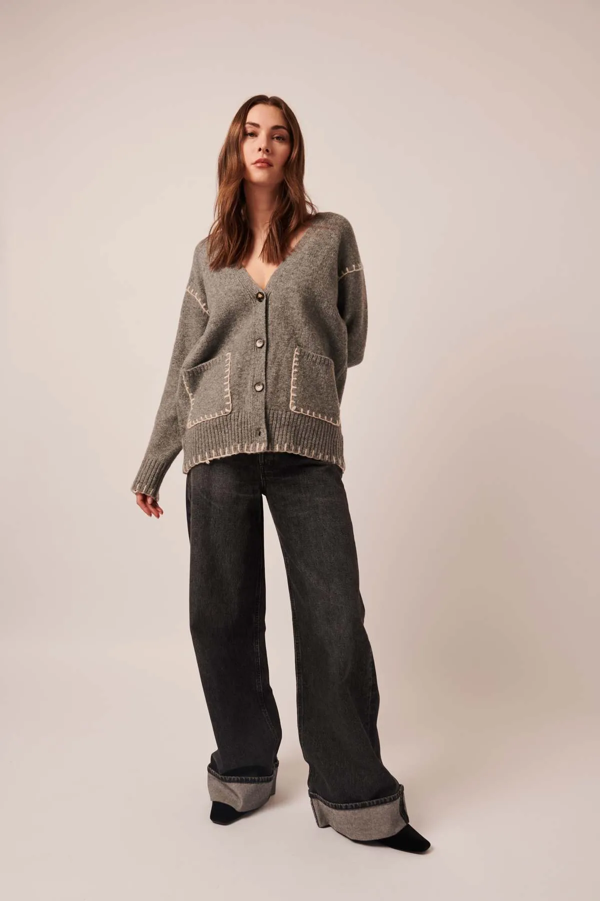 Noelle Sweater - Smoky Quartz