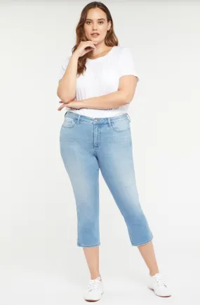 NYDJ Chloe capri jeans with side slit