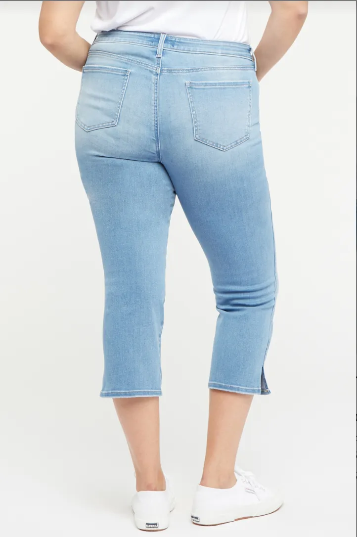 NYDJ Chloe capri jeans with side slit