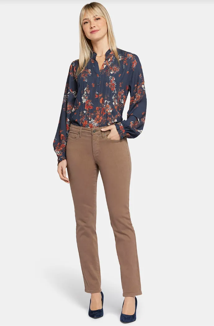 NYDJ Sheri slim jeans (zip), pigment dyed Incense