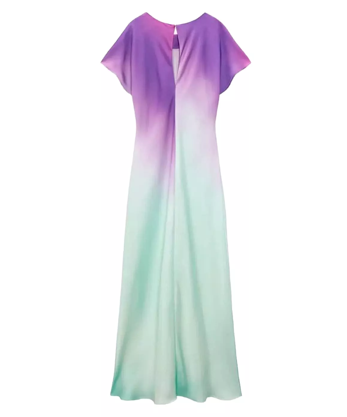 Ombré Satin Long Dress