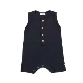 One More In The Family Unisex Pino Midnight Blue Romper