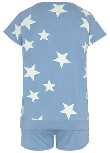 Pack of 2 Star Print Shorty Pyjamas by LASCANA | Look Again