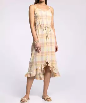 Pearl Dress - Yellow Clay Plaid