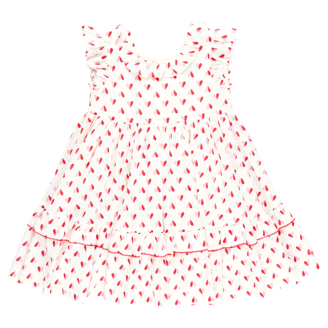 Pink Chicken - Girls Judith Dress - Paper Hearts