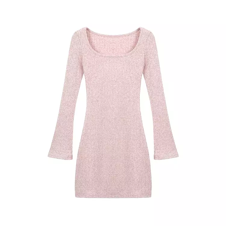 Pink Knit Dress