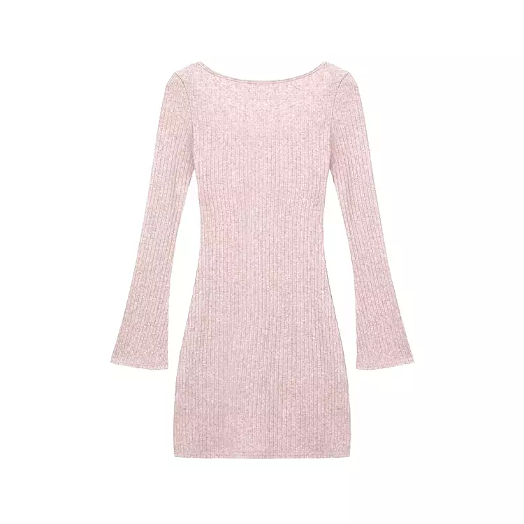 Pink Knit Dress