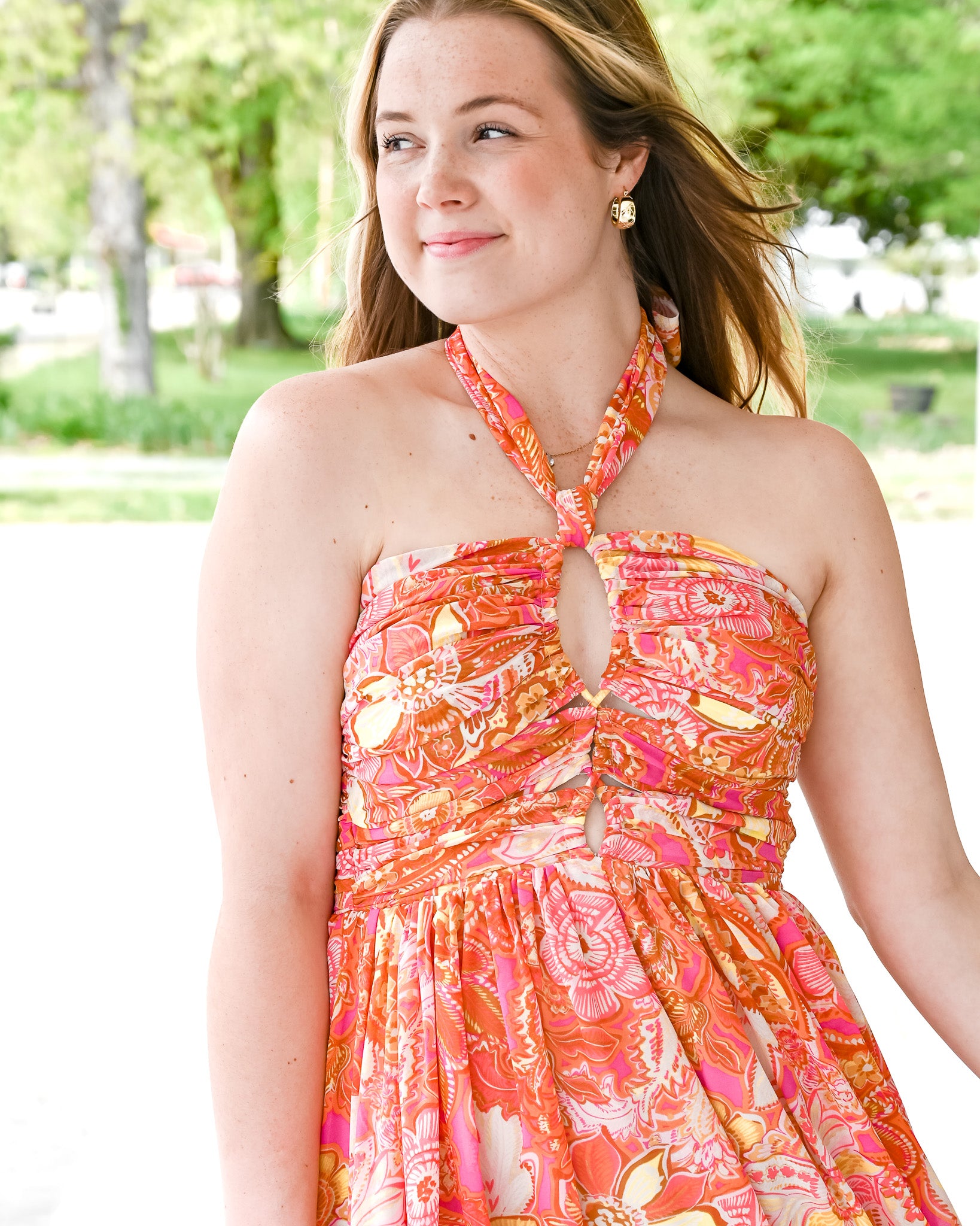 Pink Lemonade Halter Dress