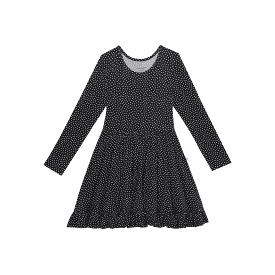 Posh Peanut Aggie L/S Ruffled Twirl Dress