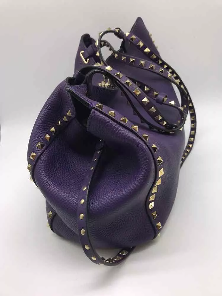 Pre-Owned Valentino Garavani Purple Valentino Rockstud Tote Bag Tote Bag