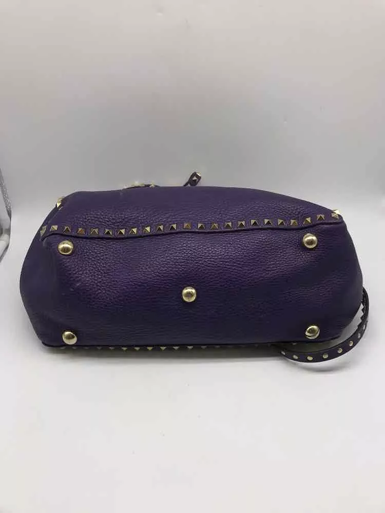 Pre-Owned Valentino Garavani Purple Valentino Rockstud Tote Bag Tote Bag