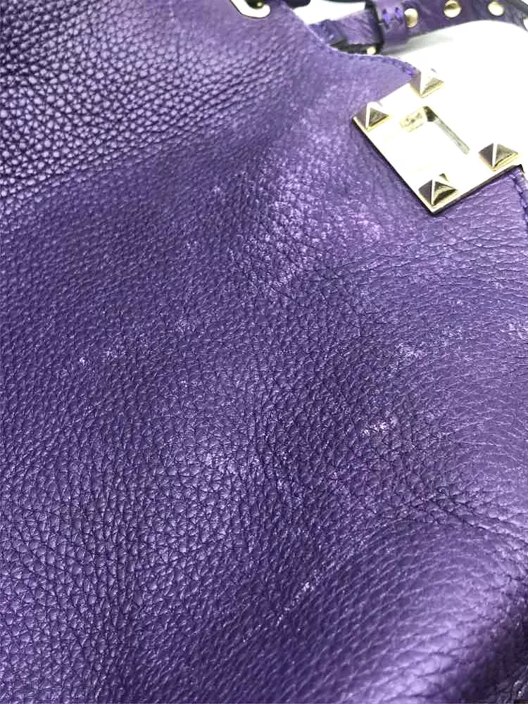 Pre-Owned Valentino Garavani Purple Valentino Rockstud Tote Bag Tote Bag