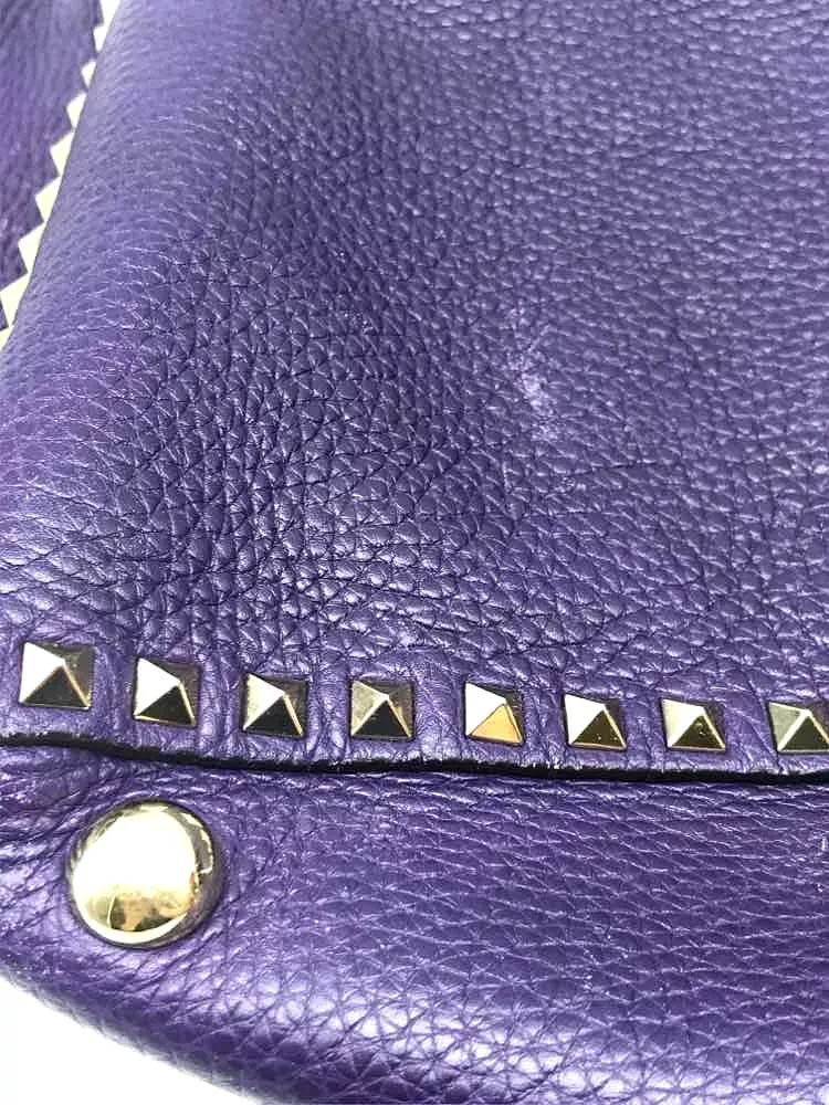 Pre-Owned Valentino Garavani Purple Valentino Rockstud Tote Bag Tote Bag