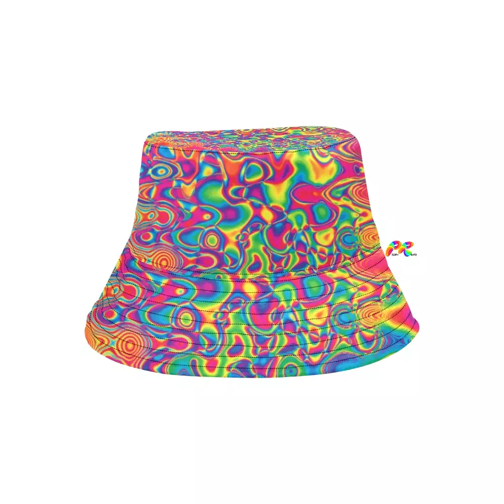 Radiant Hue Rave Bucket Hat