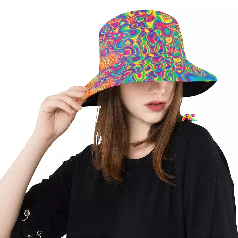 Radiant Hue Rave Bucket Hat