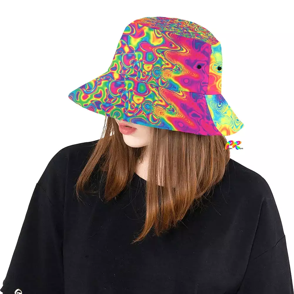 Radiant Hue Rave Bucket Hat