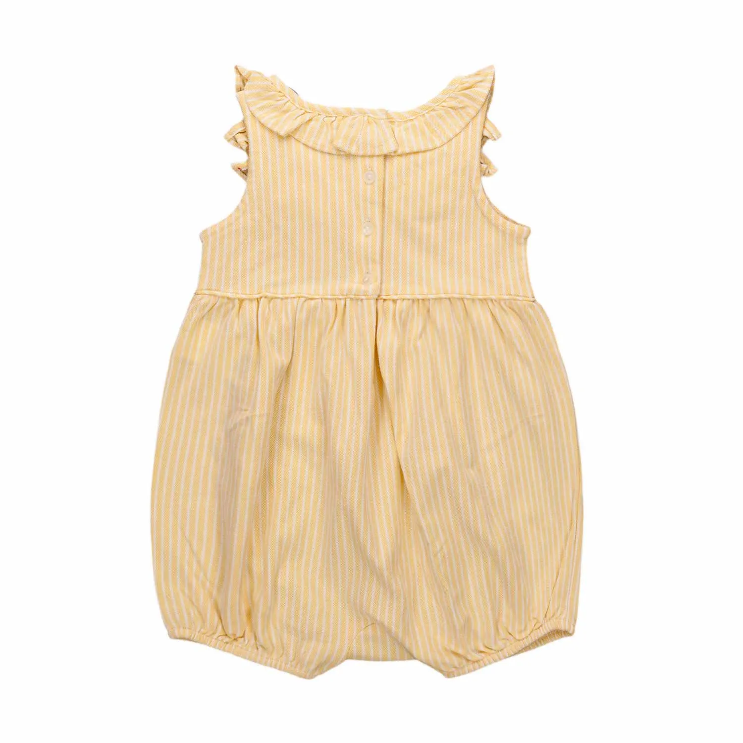 Ralph Lauren Cotton Romper For Baby Girl