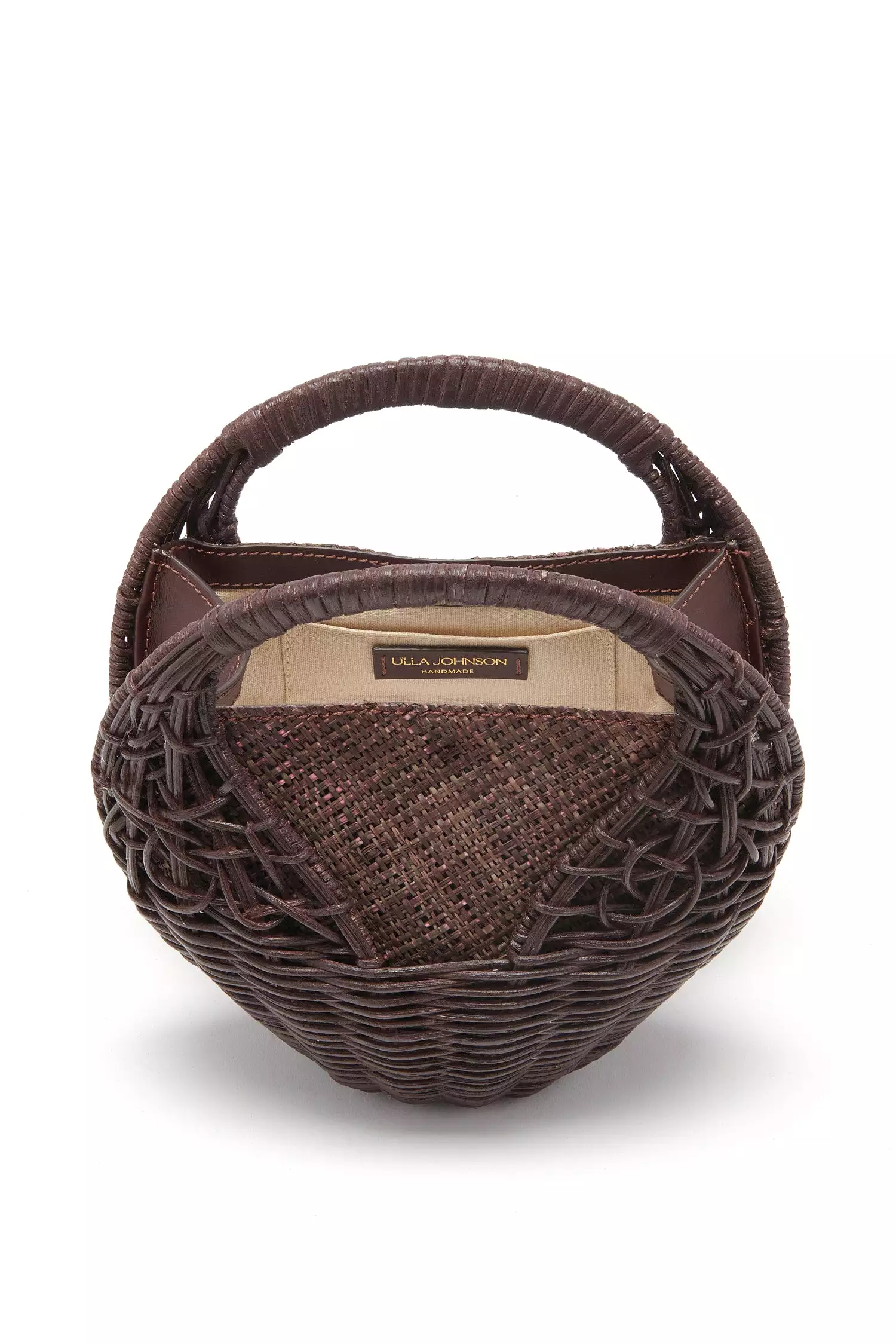 Sea Shell Wicker Bag - Chocolate