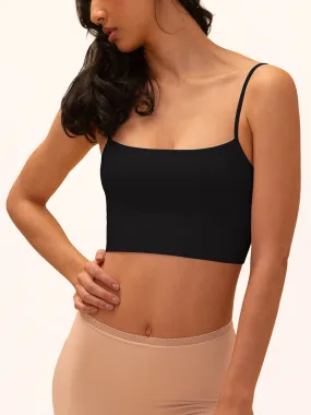 Seamless Cropped Cami in Black