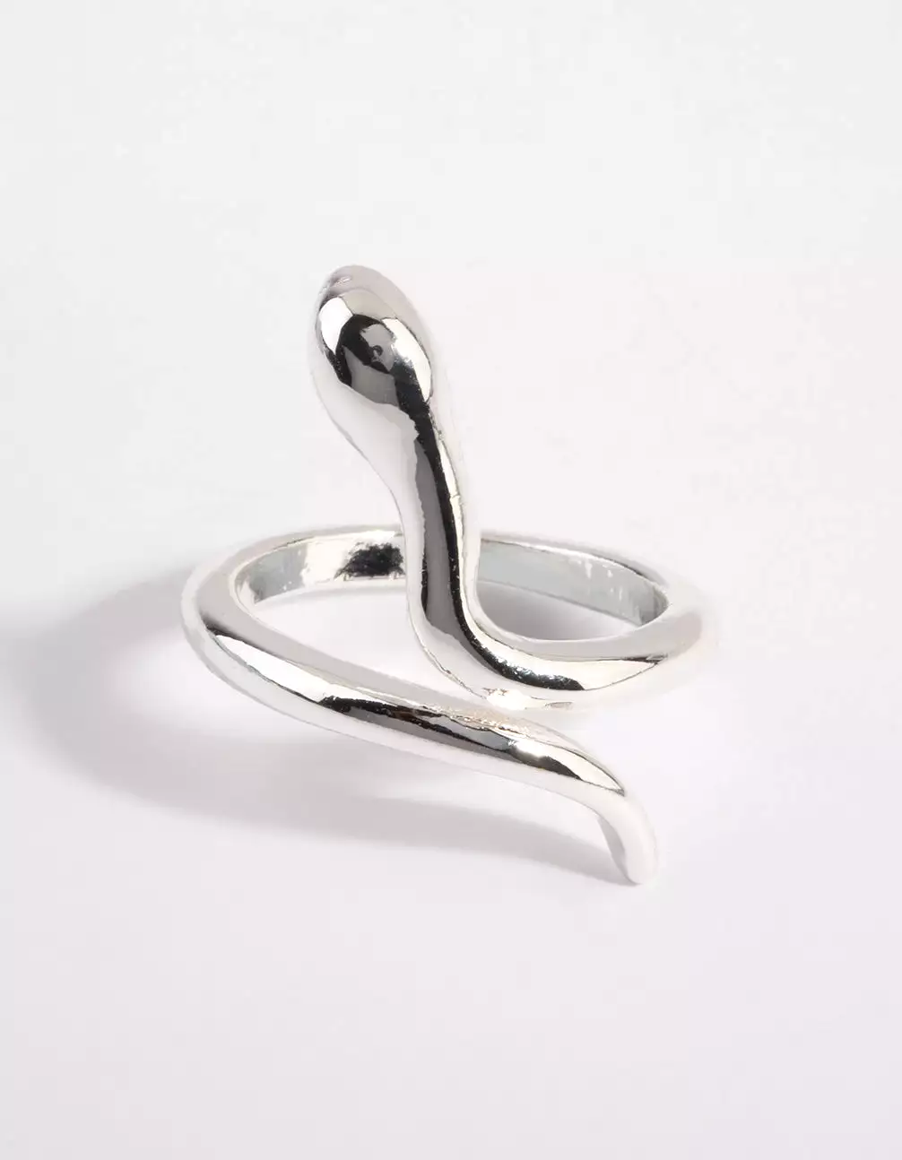 Silver Smooth Snake Ring