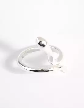 Silver Smooth Snake Ring