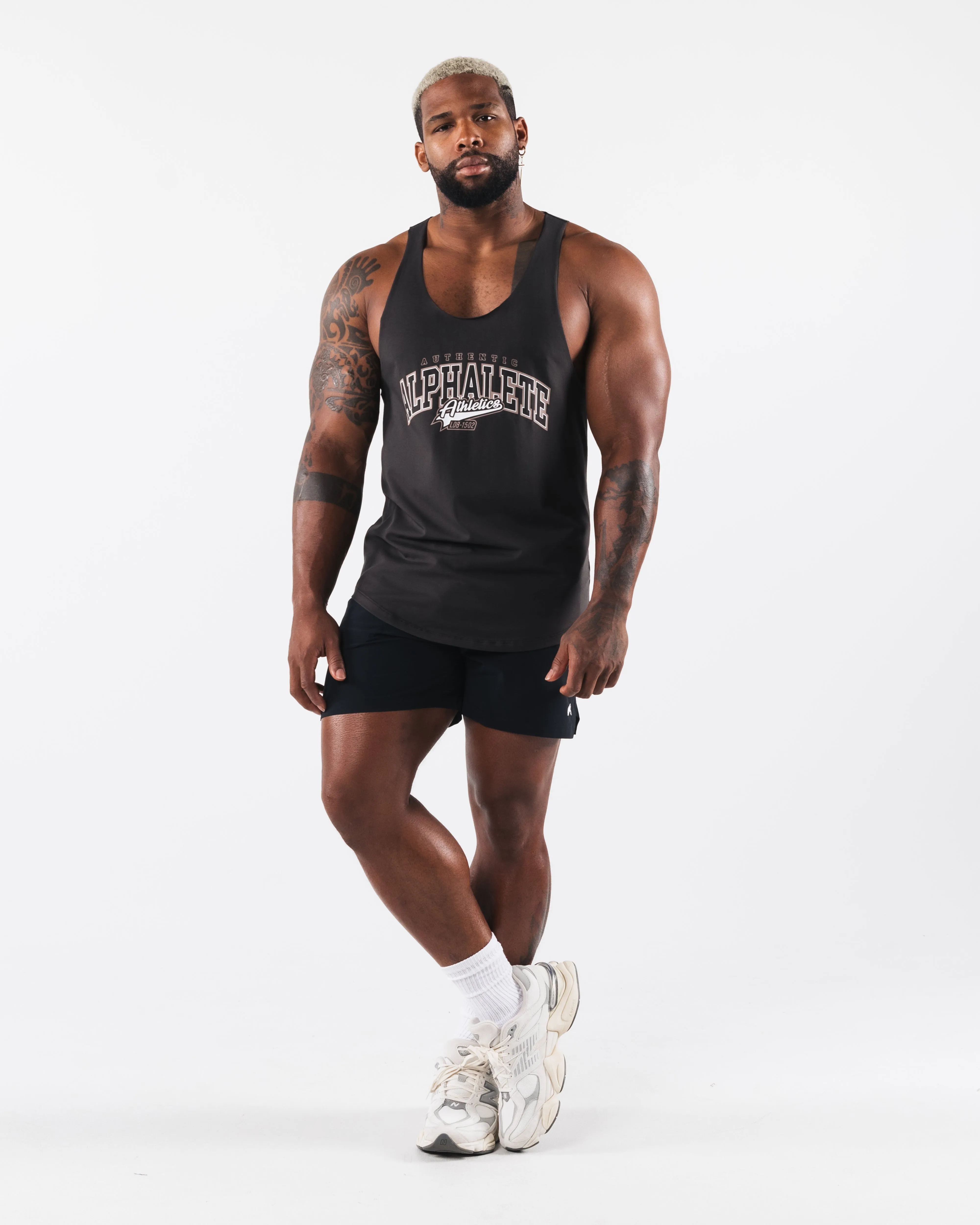 Stadium Raw Cut Tank - Pebble