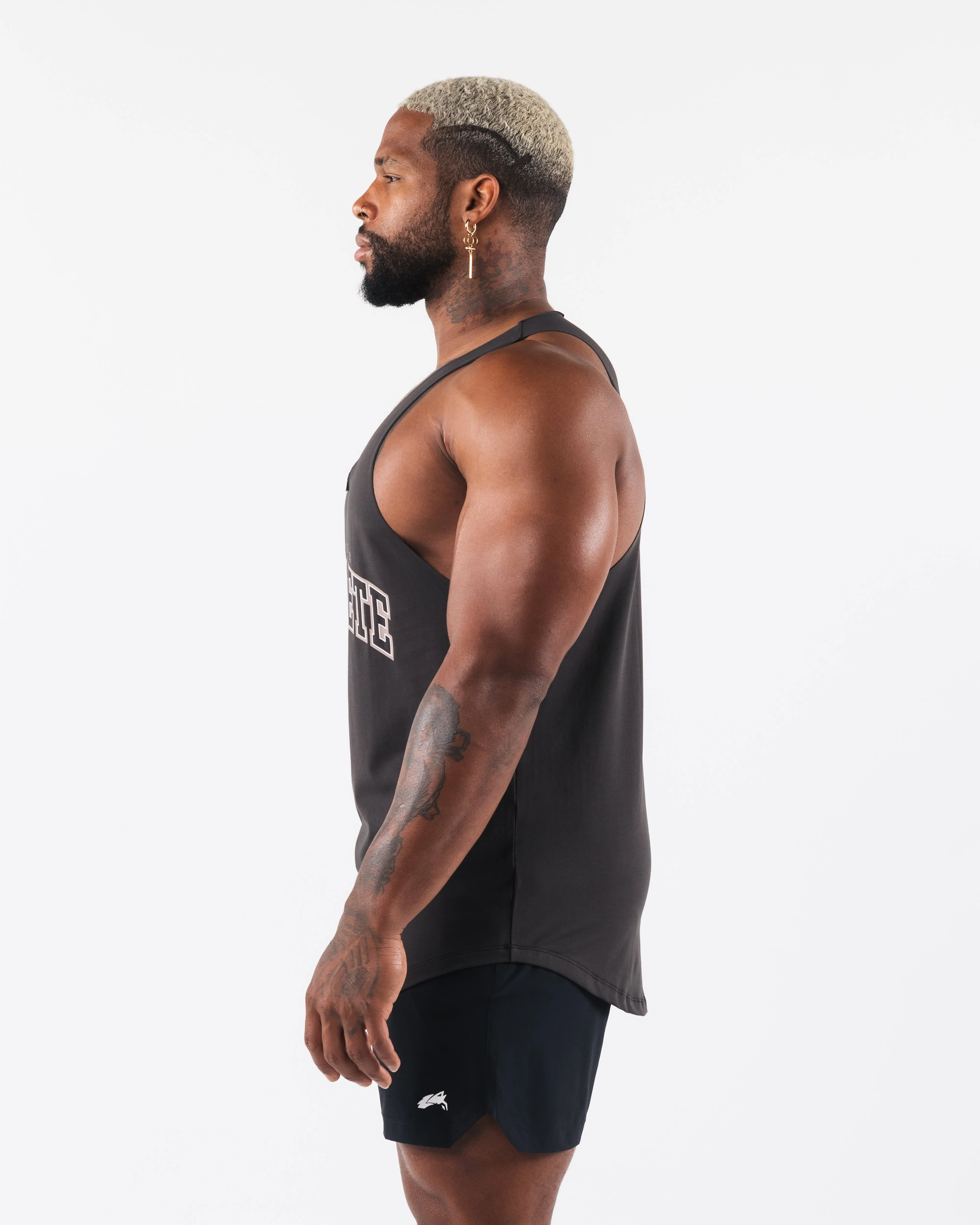 Stadium Raw Cut Tank - Pebble