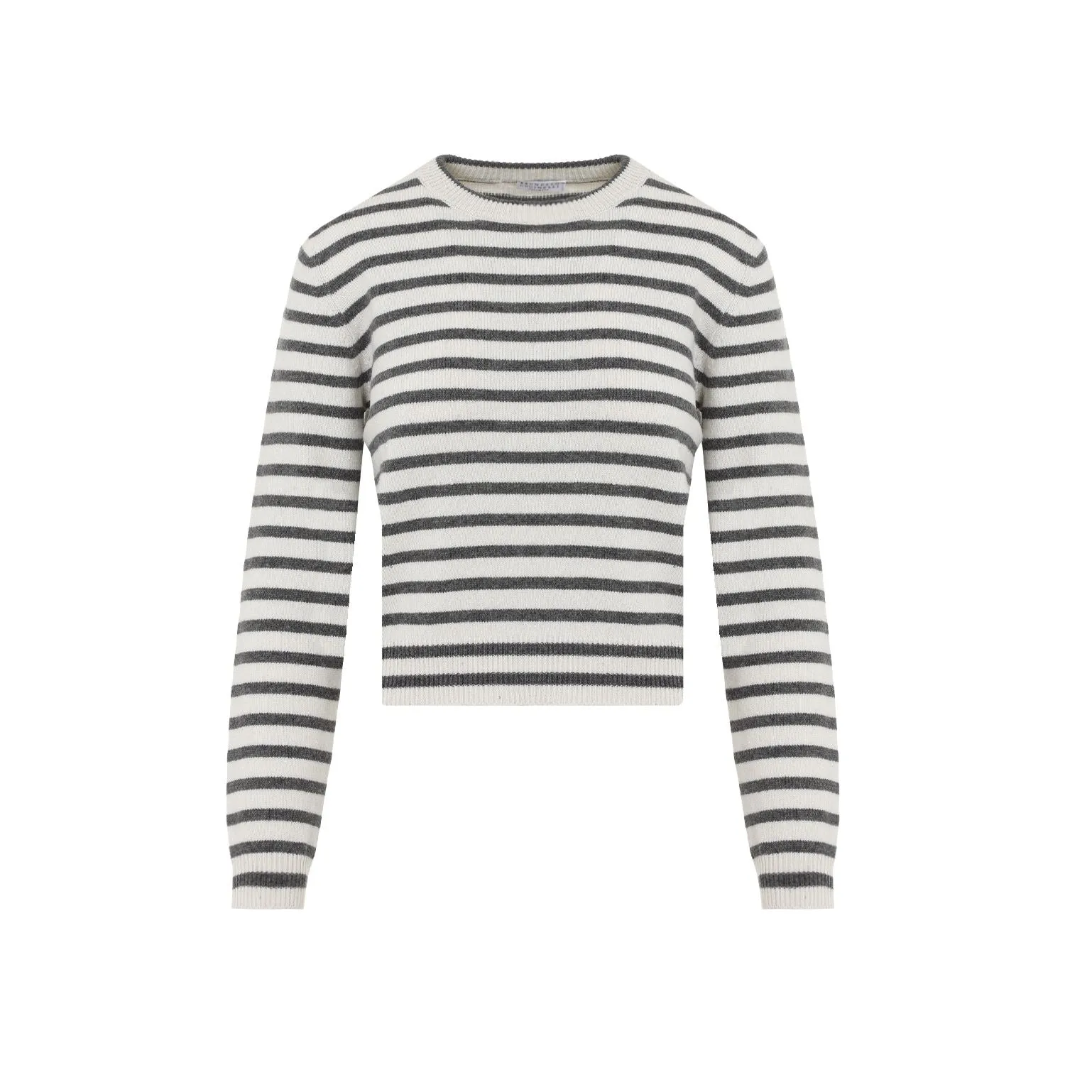 STRIPED CASHMERE BLEND SWEATER