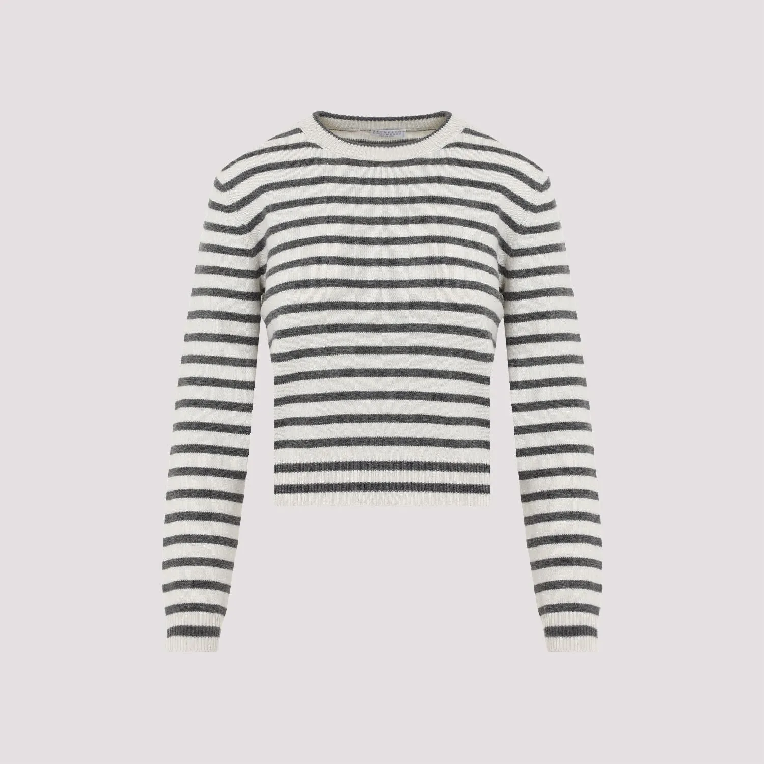 STRIPED CASHMERE BLEND SWEATER