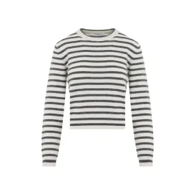 STRIPED CASHMERE BLEND SWEATER