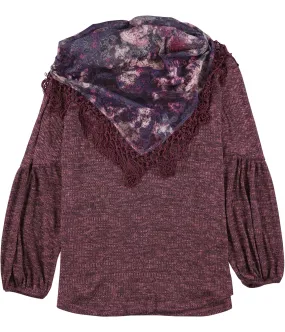 Style & Co. Womens Scarf Pullover Blouse, TW1