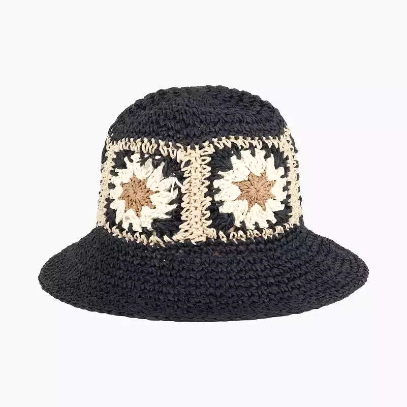 Summer Vibes Straw Bucket Hat