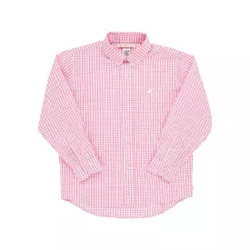 The Beaufort Bonnet Company - Hamptons Hot Pink Windowpane Dean's List Dress Shirt