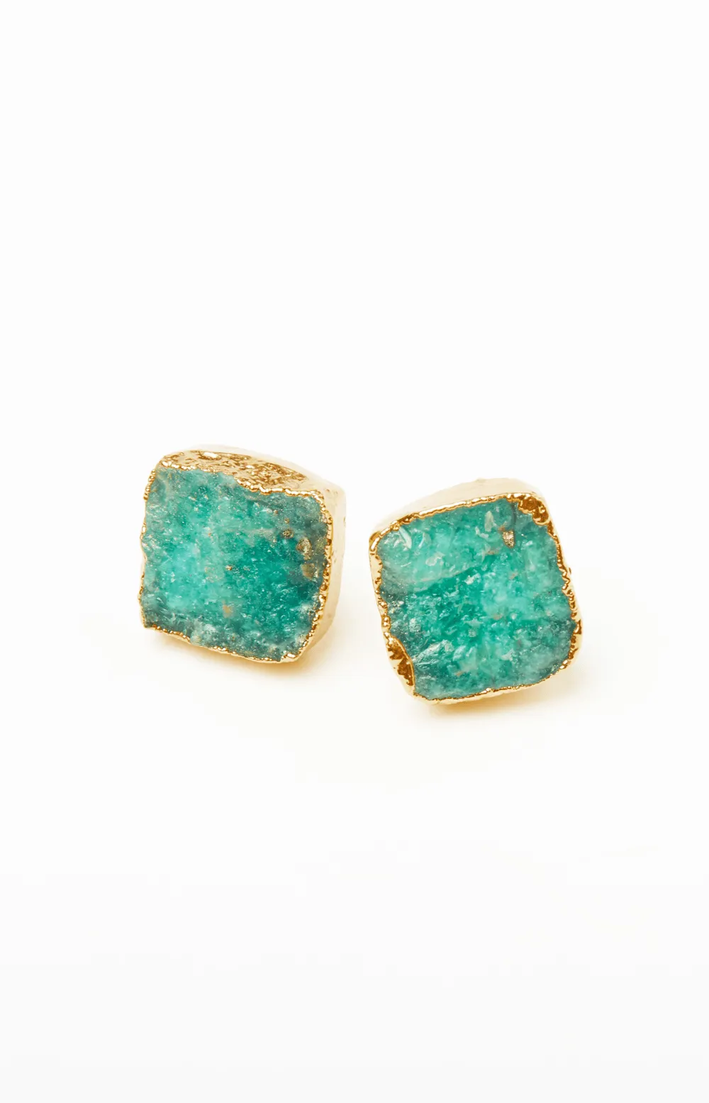 The Raw Emerald Earrings