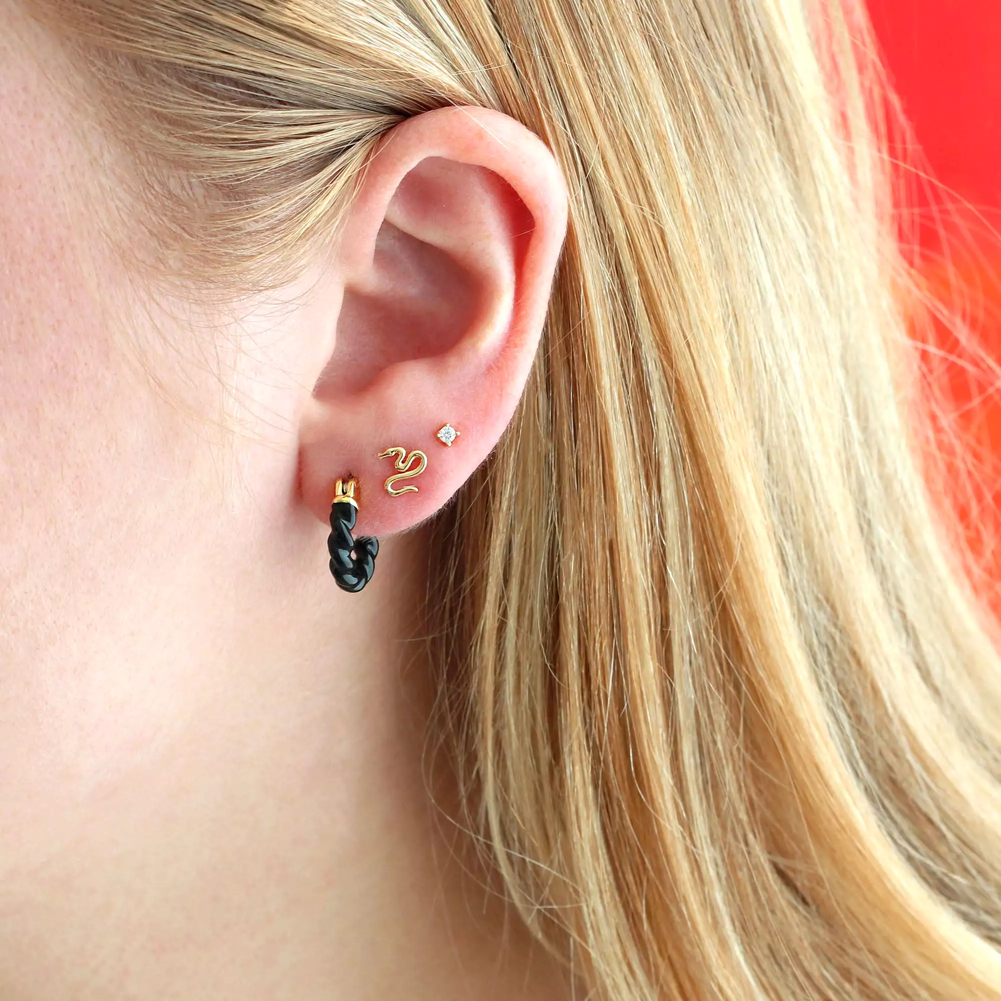 Tiny Snake Studs