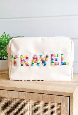 Travel Nylon Extra Large Cosmetic Bag