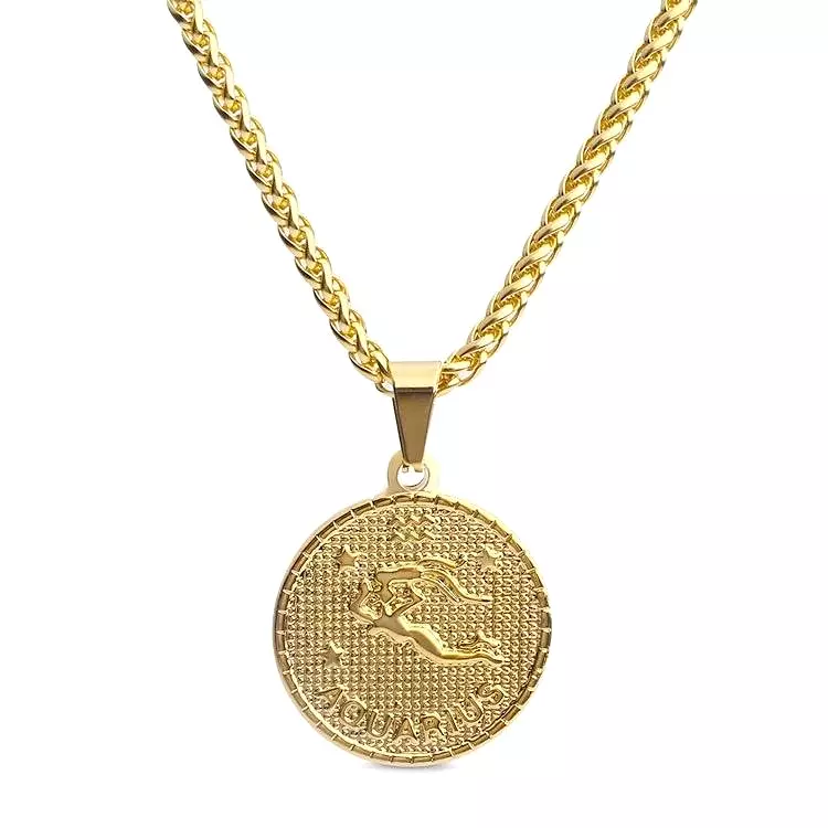 Zodiac Coin Necklace by Sahira