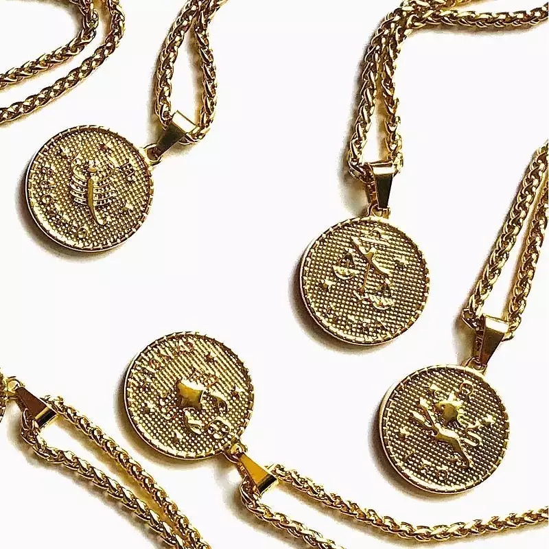 Zodiac Coin Necklace by Sahira