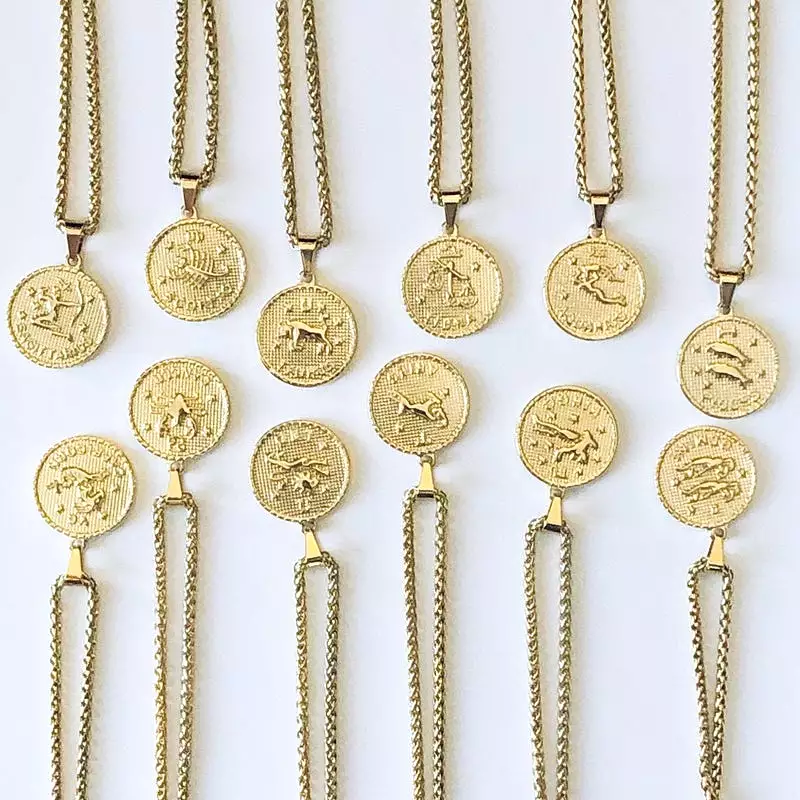 Zodiac Coin Necklace by Sahira