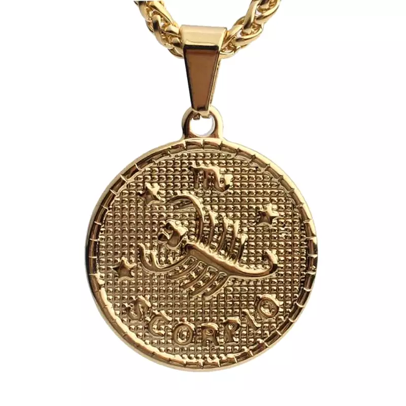 Zodiac Coin Necklace by Sahira